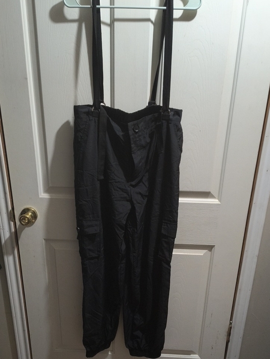 Pants - Black Men's Snow/Ski Pants with Adjustable Suspenders